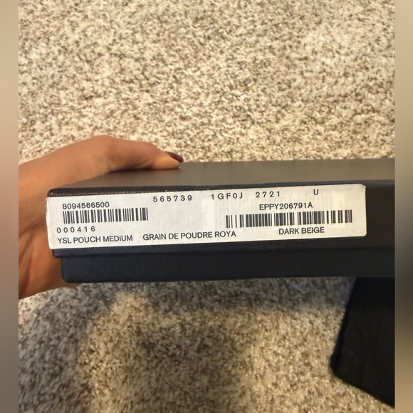 Yves Saint Laurent Dark Beige Pouch - Picture 4 of 8